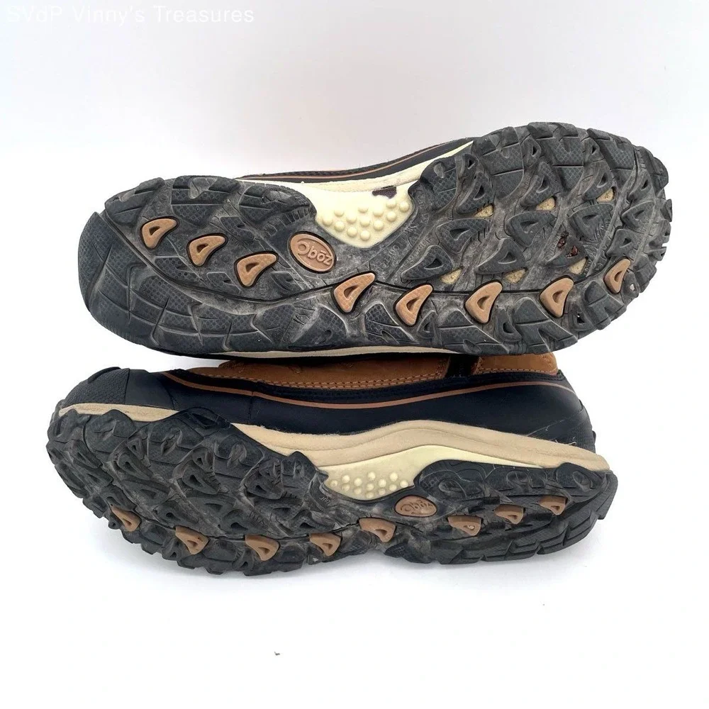 Oboz B-Dry Waterproof Insulated Winter Hiking Boots Women's 7.5 Brown Plaid 200g